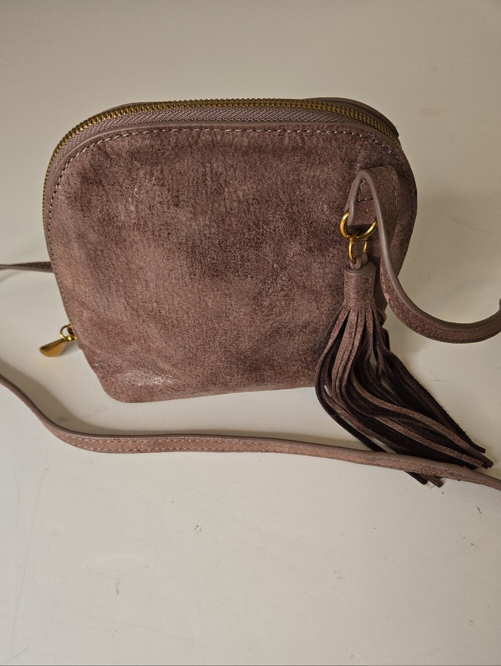HOBO Nash Small Leather Crossbody Bag With Fringe